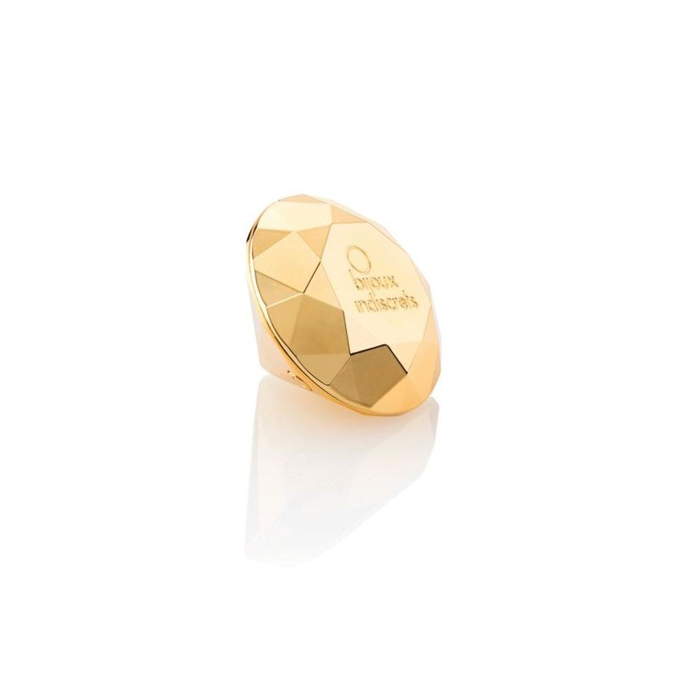 Vibrador diamante na cor dourada, da marca bijoux indiscrets vendida exclusivamente pela Loungerie. 